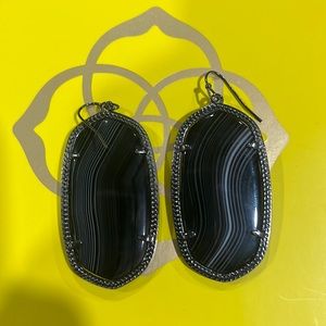 Large black Kendra Scott dangles